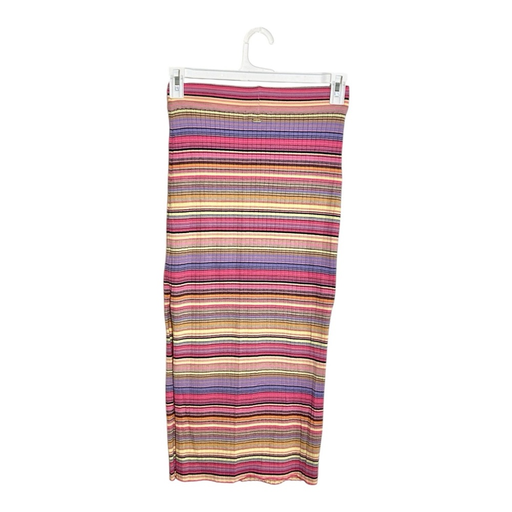 Rip Curl Palapa Ribbed‎ Colorful Stripe Midi Skirt - Picture 4 of 8